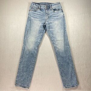 American Eagle Jeans Mens 28x30* Blue Original Straight Preppy Airflex + Denim